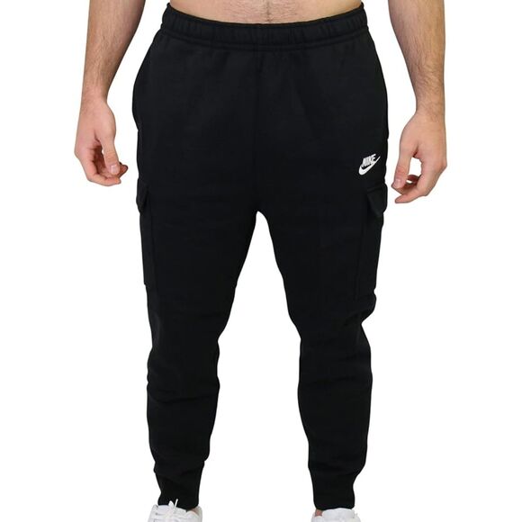 Nike Men's Sportswear Club Fleece Cargo Pants (S, Black). CD3129-010 - Picture 1 of 3